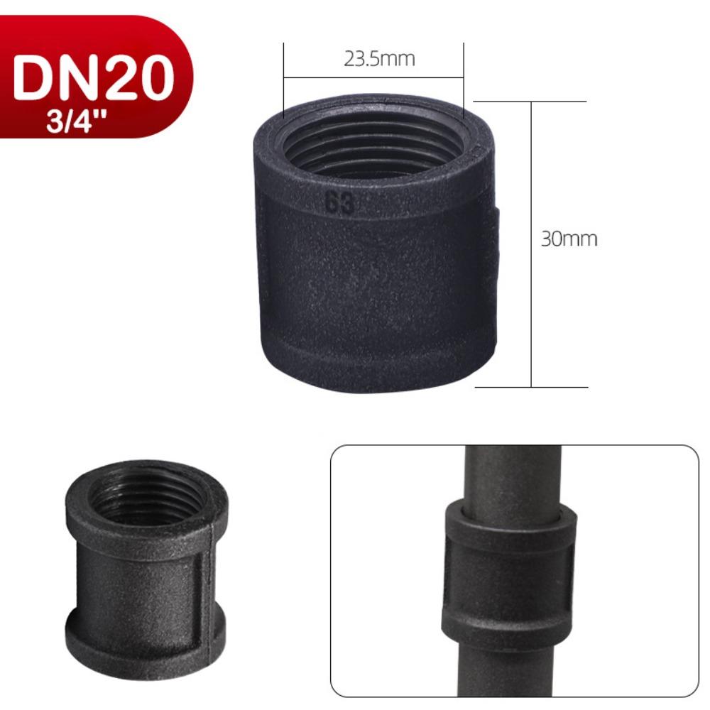 Новые черные фитинги для труб ковкий чугун 1/2'' 3/4'' 1'' Резьбовой угольник для соединения труб Сантехнический фитинг для труб
