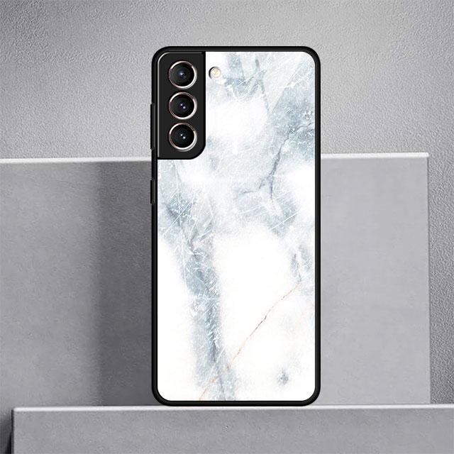 Роскошный стеклянный чехол с мраморным узором для Samsung Galaxy S22 S20 FE S21 Plus, чехол для телефона S10 5G S9 Note 20 Ultra 10 Lite Shell