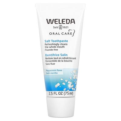 Weleda, Уход за полостью рта, Зубная паста с солью, Без фтора, Мята, 75 мл (75 мл)