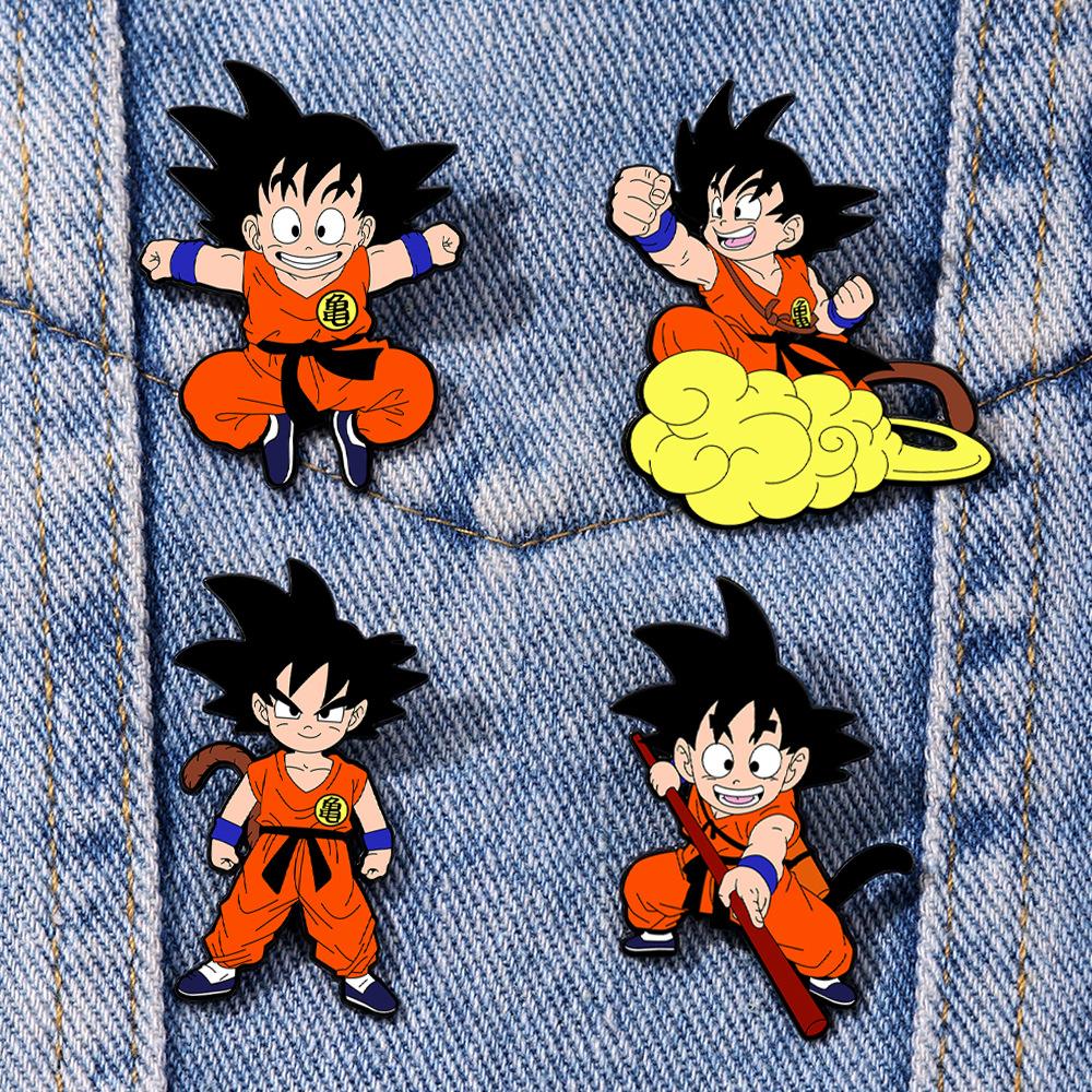 Фильм и телевидение анимация Dragon Ball металлическая значок детский подарок милый мультфильм Укун сплав брошь набор