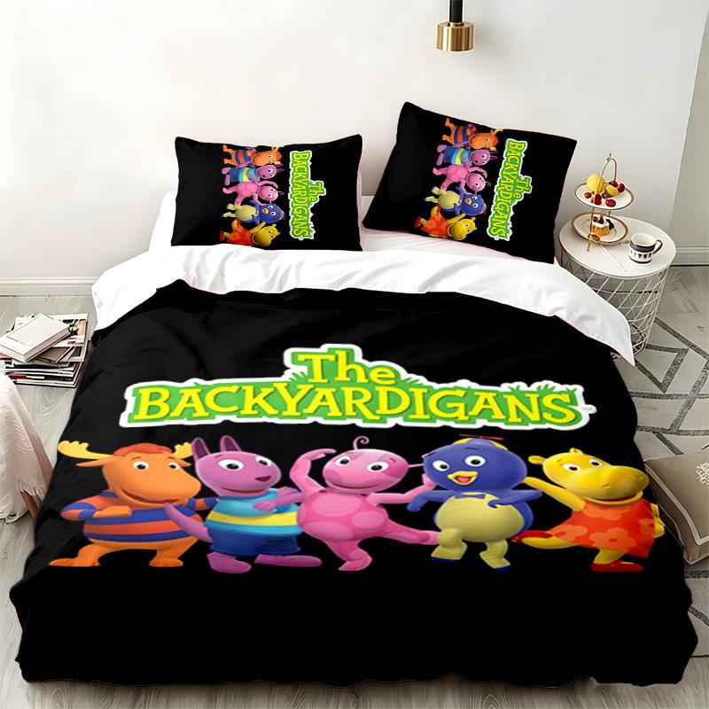 Backyardigans 3pc set Perfect for bedroom use Comfortable bedding set includes a duvet cover and two pillowcases Ideal birthday or Christmas gift