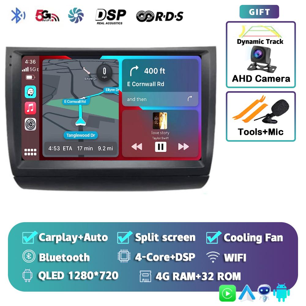 Android 14 Carplay Auto для Toyota Prius 20 2002 2003 2004 2005 2006 2007 2008 2009 Автомобильный радиоприемник, мультимедийный плеер, видео, стерео, DSP