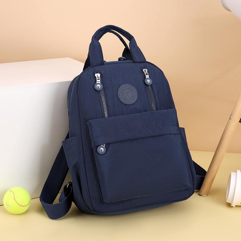 Однотонный женский рюкзак большой вместимости из нейлона