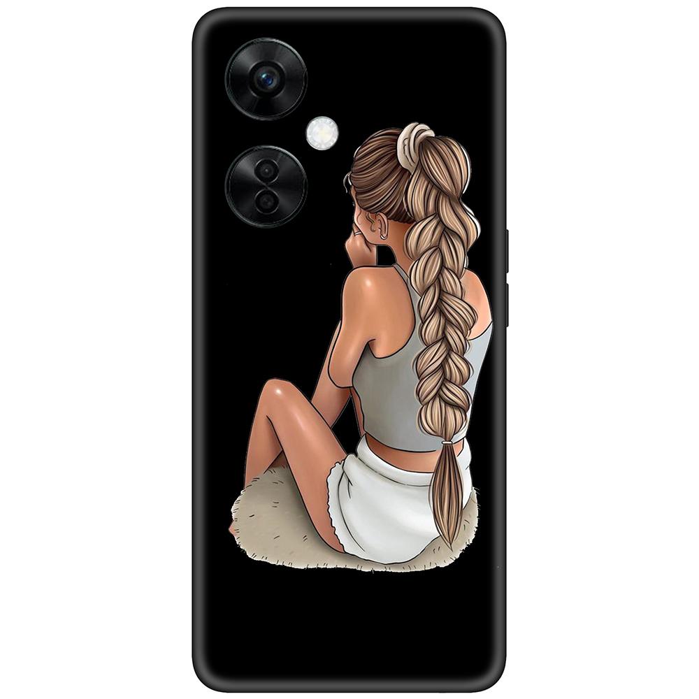 Для Oneplus N30 чехол черный симпатичный силиконовый чехол на oneplusN 30 мягкий tpu полная защита CPH2515 ультратонкий бампер