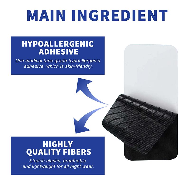 Пластырь для остановки храпа, коррекция носового дыхания, улучшение сна, улучшение дыхания, портативный ортез для ночного сна, лента для рта