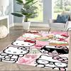 Hello Kitty Halloween Party Square rugs are a great choice for living rooms, bedrooms, home décor, and as gifts.