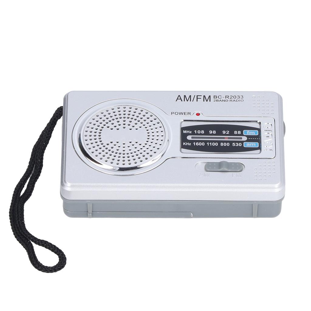AM FM Radio Battery Power Supply Waterproof Plastic Material Portable Radio Receiver for Outdoor