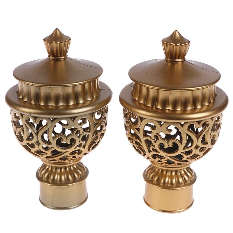 2 шт., наконечники для карнизов, 66 х 115 мм, пластиковые, винтажные, для стержня диаметром 28 мм