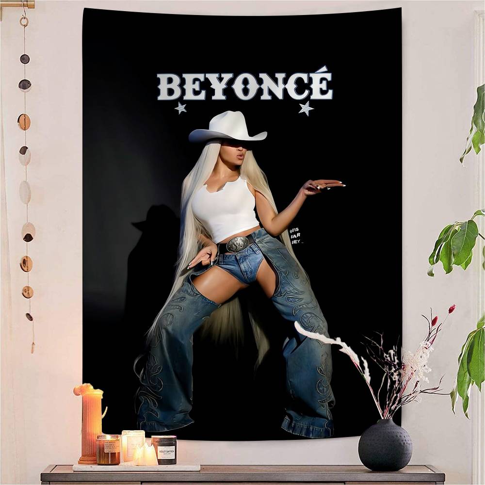 BBeyonce Горячая Певица Цветной Гобелен Настенный Бохо Гобелены Настенное Искусство Мандала Декор