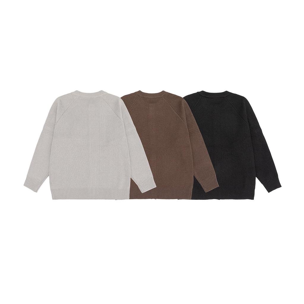 Мужской ретро-кардиган с пуговицами и круглым вырезом в японском стиле - Универсальный осенне-зимний трикотаж для пар