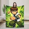 Плед Ben 10 Аниме Разные Размеры Мягкий Пушистый Плюшевый Плед для Дивана Кушетки и Кровати