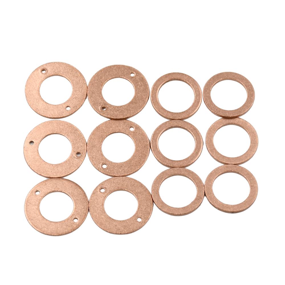 2 Set 3 Cylinder Injector Seal Kit Compatible with Kubota D750 D850 D950 Engine Valves 6 Engine Stroke 70mm Copper Washers
