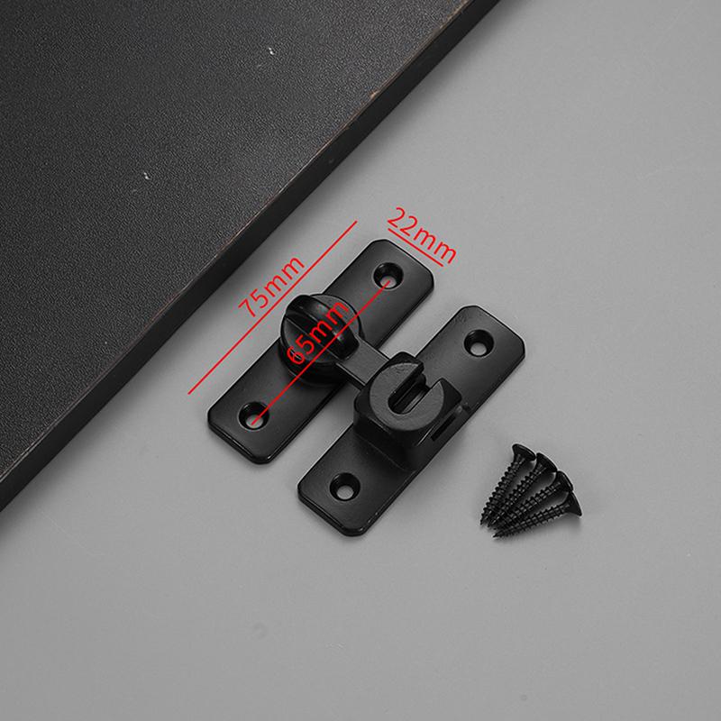 Защелка для двери Дверные засовы Домашняя безопасность Сверхпрочный цинковый сплав 90 180 градусов Легкая установка Замок для раздвижной двери Противоугонный замок