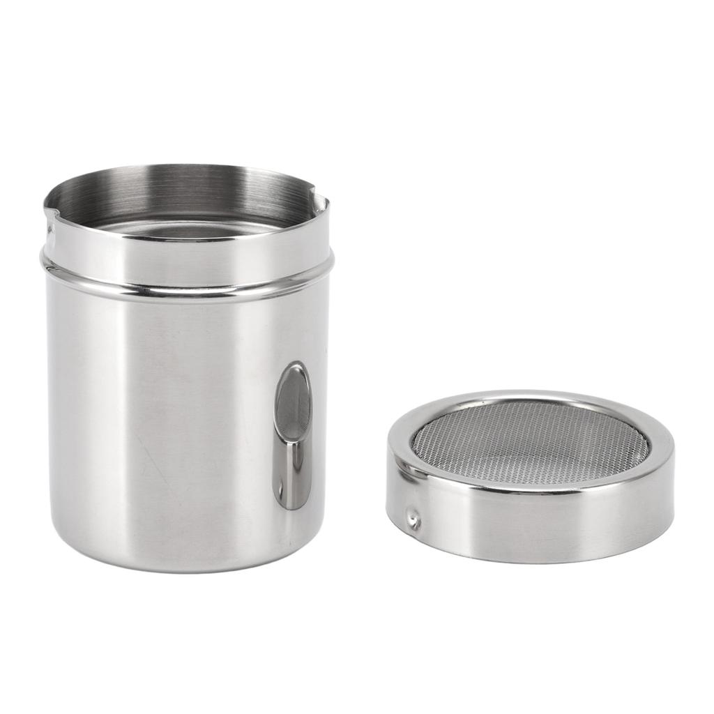 Sugar Shaker Food Grade Stainless Steel Durable Rustproof Widely Used Powder Dispenser for Salt Sugar Pepper