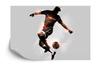 Photomural Abstract Soccer Player In Flight Washable Fleece 312x219