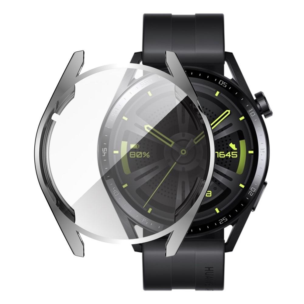 2in1 Case with Screen Protector for Huawei Watch GT 3 42mm, Silver