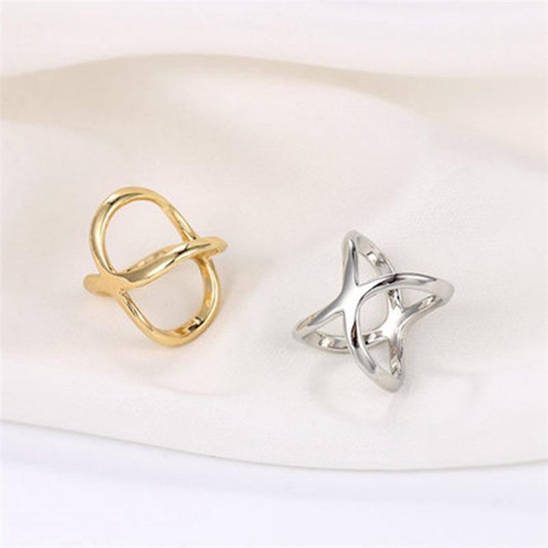 Clothing Accessories Metal Brooches For Clip X Shape Shawls Women Hollow Bow Scarves Buckle Cross Scarf