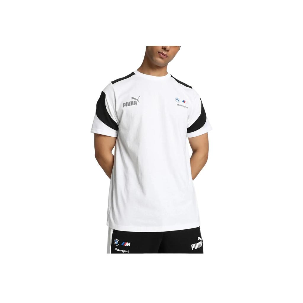 Puma Футболка с коротким рукавом и круглым вырезом Bmw M Motorsport, цвет: белый, мужская 624141-02
