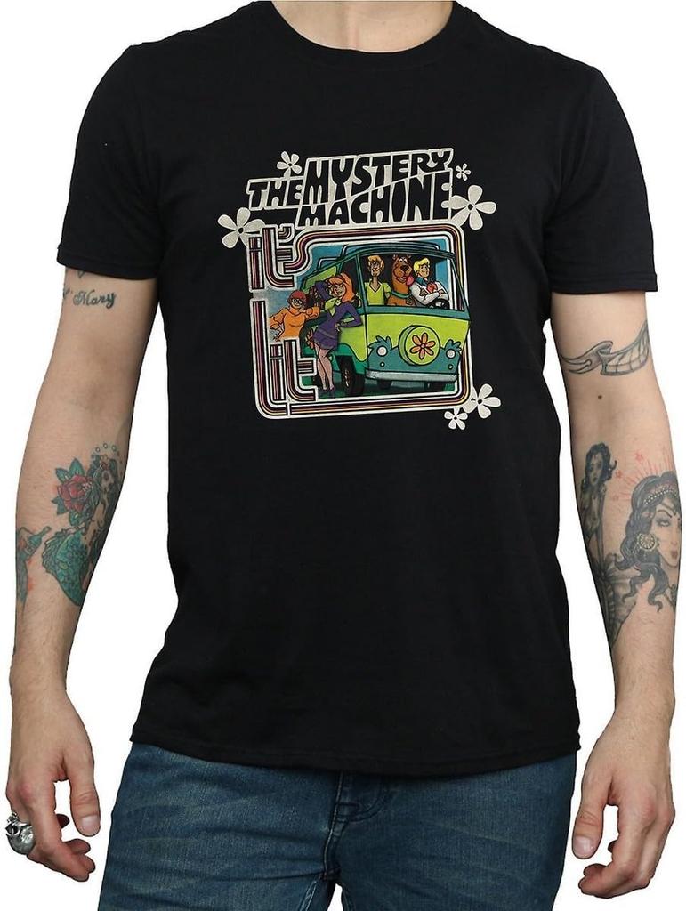 Мужская футболка Scooby Doo 'Машина Тайны' X-Large Черная