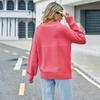 Autumn and Winter Women's Sweater One Shoulder Solid Color Knitwear Loose Large Size Sweater