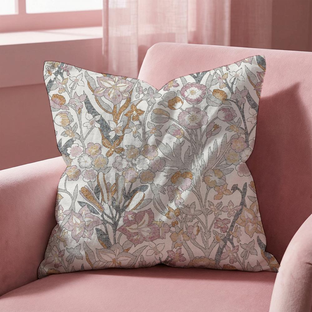 flower pattern Cushion Cover MultiScene Pillow Cover for Home Car Reversible Soft Durable for Daily Use