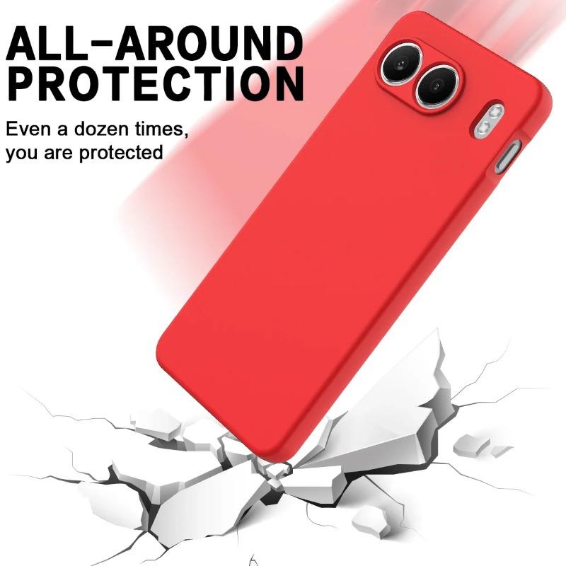 Чехол из настоящего жидкого силикона для OnePlus Nord 4 с полной защитой, ремешок для телефона 1+ Nord4