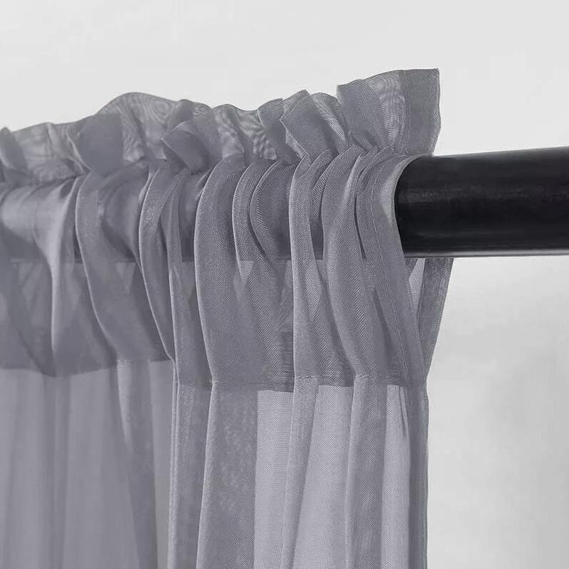 1 шт. Кафе DIY Оконные шторы Сетка Вуаль Плетение Ярус Тюль Кухня Полиэстер Короткие Прозрачные Шторы