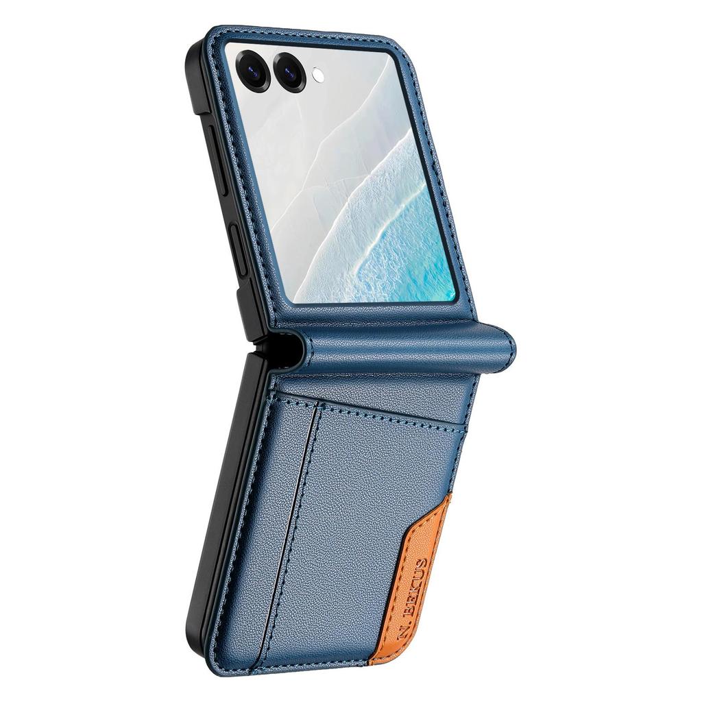 Цветной чехол-кошелек с отделениями для карт для Samsung Galaxy Z Flip 3-7