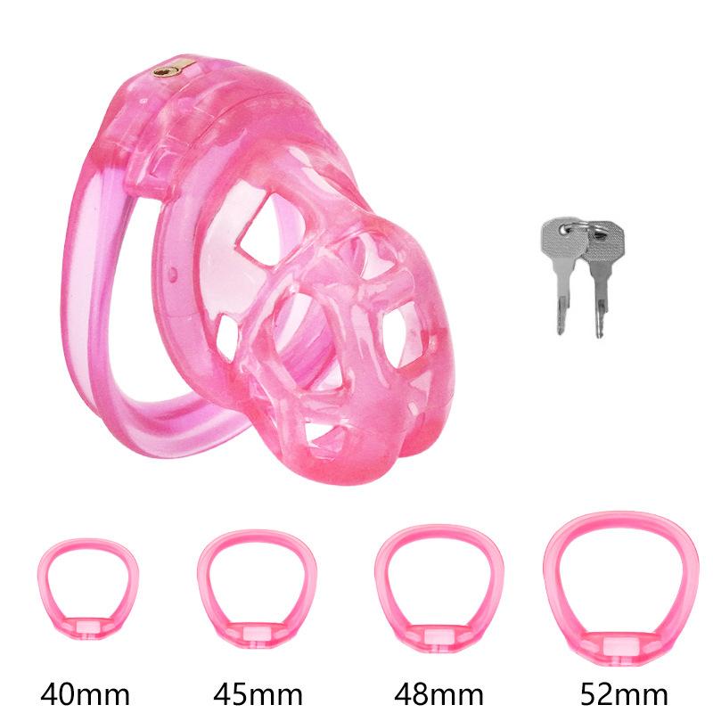 PET Honeycomb Lock Ring Chastity Cage for Male Pet Cock Cage Adult Toys Lockable Ring