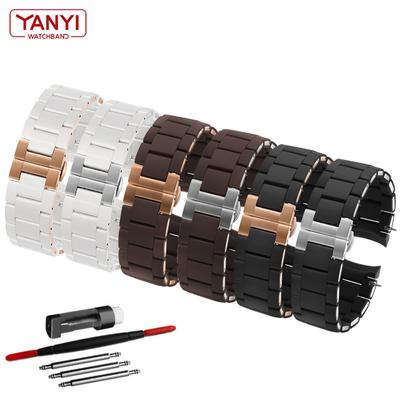 Силиконовый резиновый ремешок для часов, стальной резиновый для AR5890 AR5889 AR5858 AR5920 AR5868 AR8023 мужской 23 мм женский 20 мм ремешок для часов браслет