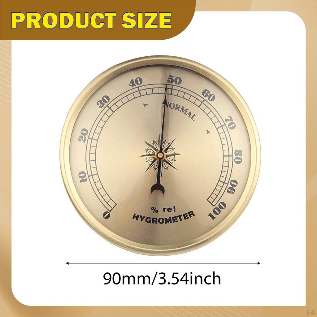 Hygrometer Thermometer Versatile Use Indoor Outdoor Air Pressure Gauge for Warehouses Sailing Ship