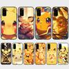 CT53 Cute Pikachu Case for OPPO Reno 8 6 5 4 Pro Find X3 A17 A31 A38 A40 A53 A54 A55 A74 A76 A78 A77 A80 A94 A95 A96 Lite Black Sofe Cover