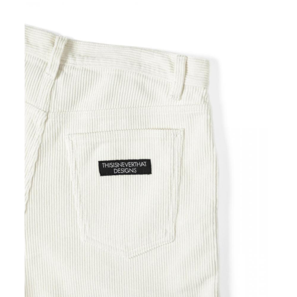 Thisisneverthat Overdyed Corduroy Short White