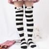 Japanese Girl Animal Modeling Knee Socks Striped Cute Compression Autumn Winter Warm Sock Kawaii Cozy Long Thigh High Socks