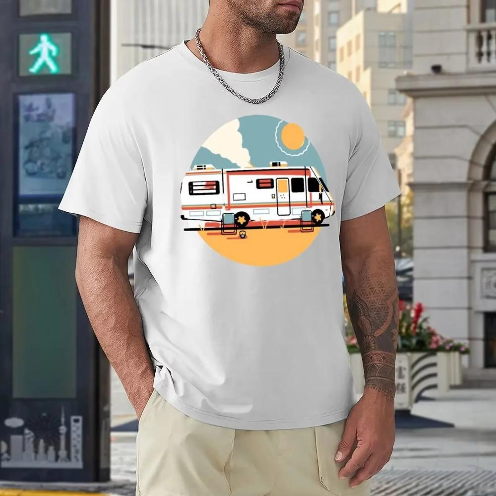 Harajuku Breaking Bad Crystal Ship RV Classic For T-shirt Move Tshirt Premium Humor Graphic Fitness E Size