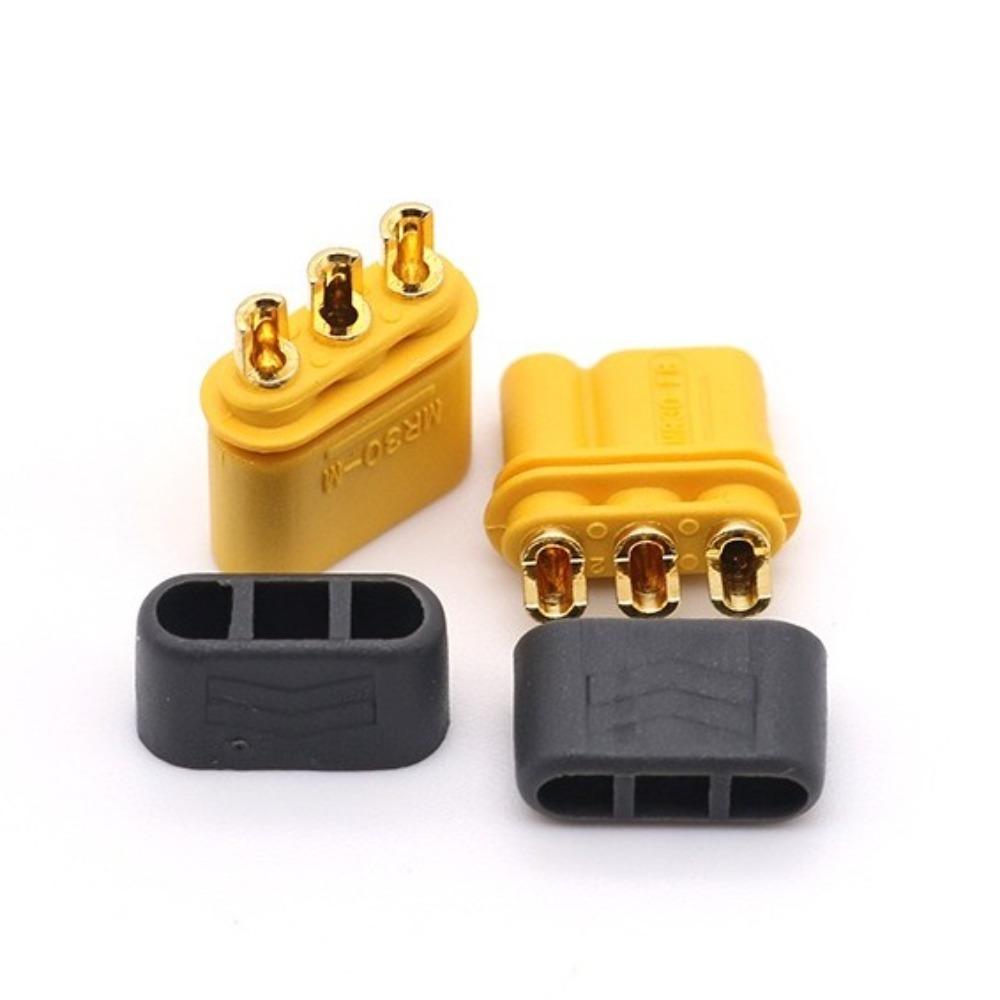 Разъем AMASS MR30 Желтый Черный Штекер Гнездо Новый Чехол MR30 для RC Самолета
