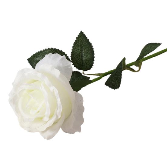 Ложный цветок, яркий, долговечный, легкий, отличный букет из искусственного шелка, украшение в виде розы для общежития