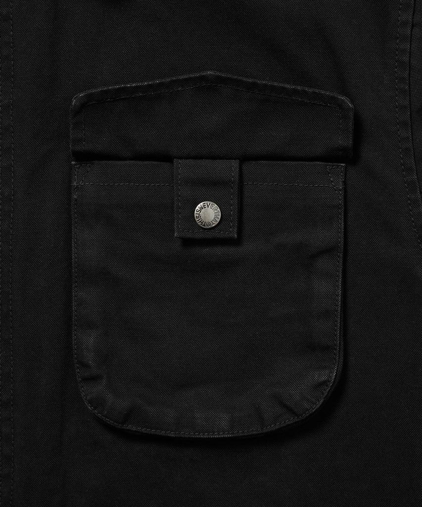 THISISNEVERTHAT Washed Zip Shirt Black