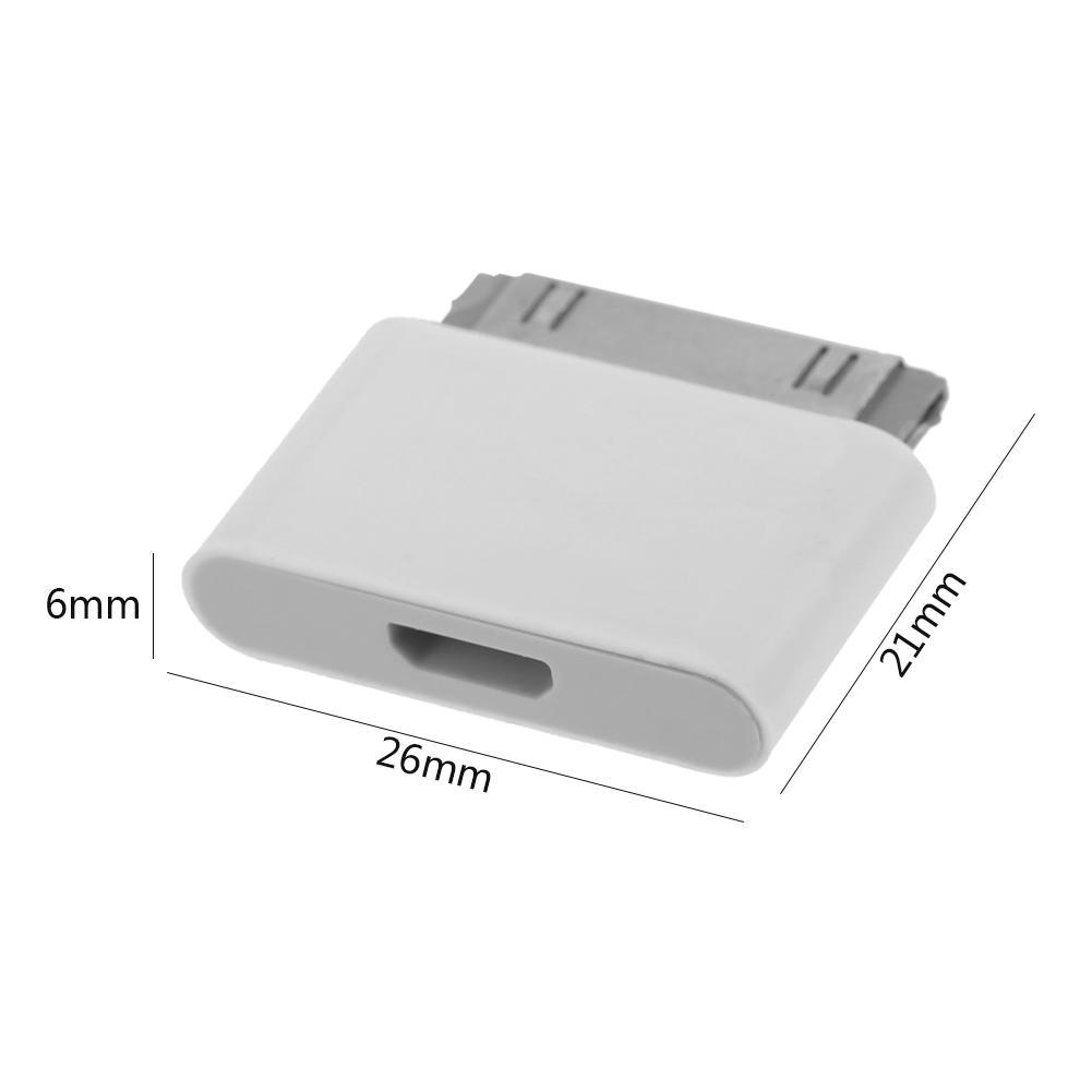 Переходник Micro USB на Male для 30-контактного iPhone4 4S 3G 3GS зарядное устройство адаптер