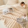 New Double Sided Warm Blanket Warm Breathable Throw Blanket Solid Color Skin-Friendly Conditioning Quilt