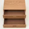 MUJI Комод штабелируемый Ширина 37 x Глубина 28 x Высота Половина 2 ящика Дубовый шпон 12381204 18.5см