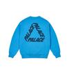 Palace Пигмент P3 Crew Ocean Blue Унисекс Топы P28CS036