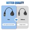 OBD2 Diagnostic Cable For Yanmar Engine System 6 Pin to 16 Pin For 24V Diesel Vehicles OBDII Car Diagnostic Adapter Connector