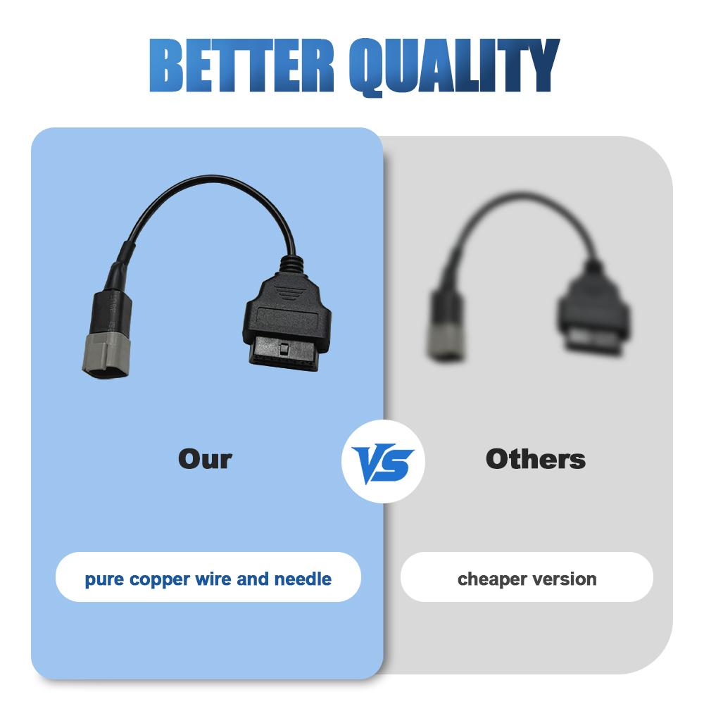 OBD2 Diagnostic Cable For Yanmar Engine System 6 Pin to 16 Pin For 24V Diesel Vehicles OBDII Car Diagnostic Adapter Connector