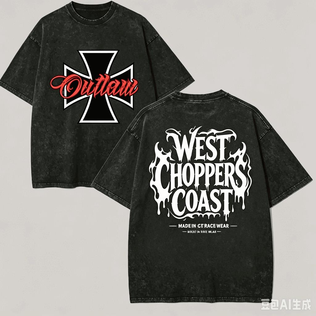 West Coast Choppers для Подарка Фанатам Стирка Футболка Мужчины Женщины Харадзюку Оверсайз Унисекс Короткий Рукав Уличная одежда высокое качество Пара