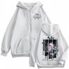 Singer Ado Hibana World Tour  Zipper Hoodie Harajuku Japanese Pop Music Zip Up Pullovers Men Women Casual Fleece Sweatshirts