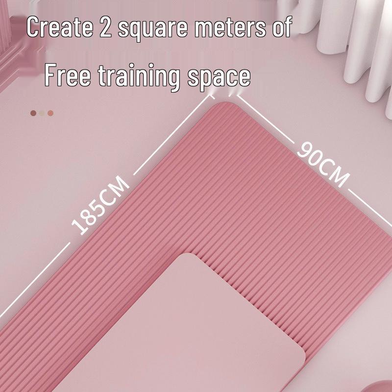 Утолщенный и Экстра-Большой Коврик для Йоги для Начинающих - Унисекс Коврик для Домашних Тренировок