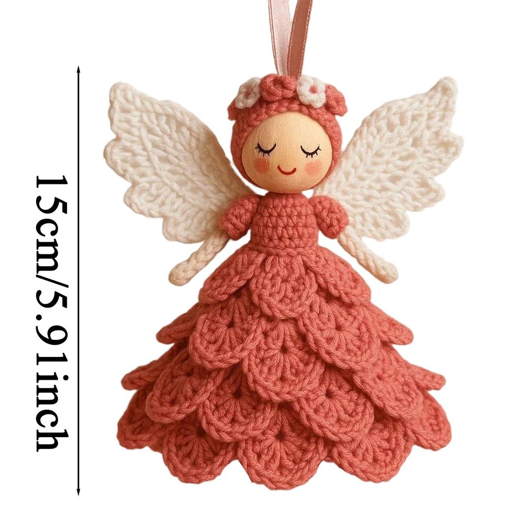 DIY Angel Hanging Decoration Crochet Set With Yarn For Beginners Crochet Handmade Set Christmas Tree Hanging Decoration