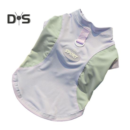 Солнцезащитная рубашка для собак, дышащая, быстросохнущая, охлаждающая футболка из ледяного шелка для собак, летняя одежда без рукавов для маленьких и средних собак