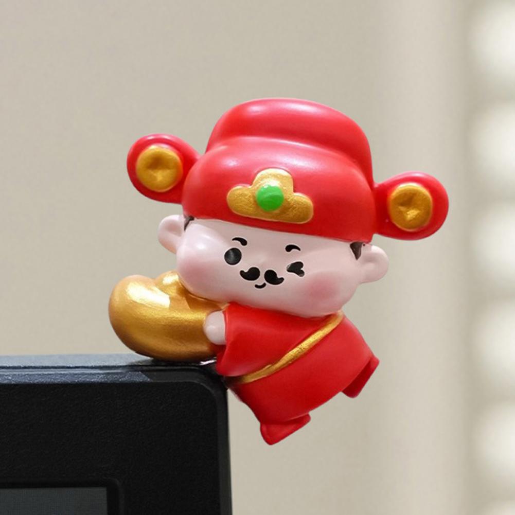 Смола Украшение для приборной панели автомобиля Мультяшный декор для стола Милый набор мультяшных фигурок для монитора компьютера Украшение для приборной панели автомобиля